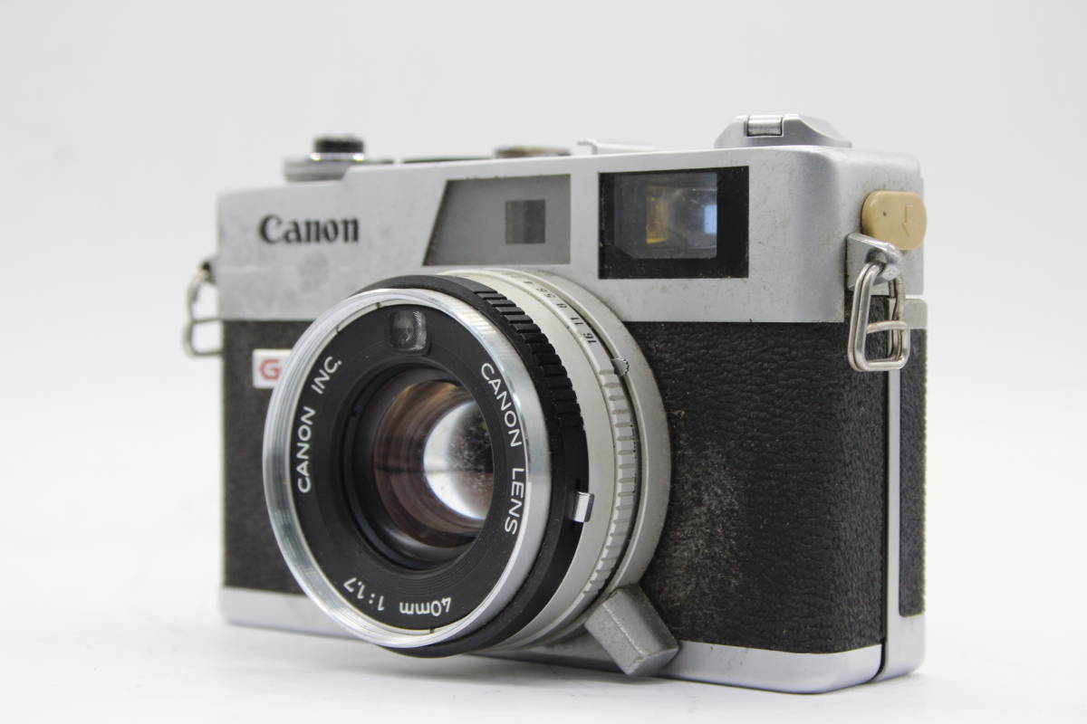驚きの値段 QL17 Canonet Canon キャノン 【訳あり品】 G-III C9848 コンパクトカメラ F1.7 40mm コンパクトカメラ