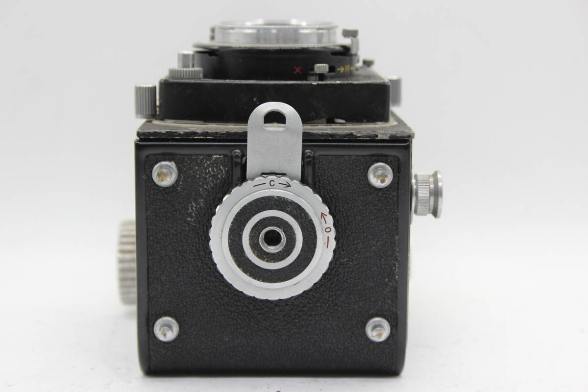 【訳あり品】 リコー Ricohflex RIKEN RICONAR 8cm F3.5 ケース付き 二眼カメラ C9879_画像8