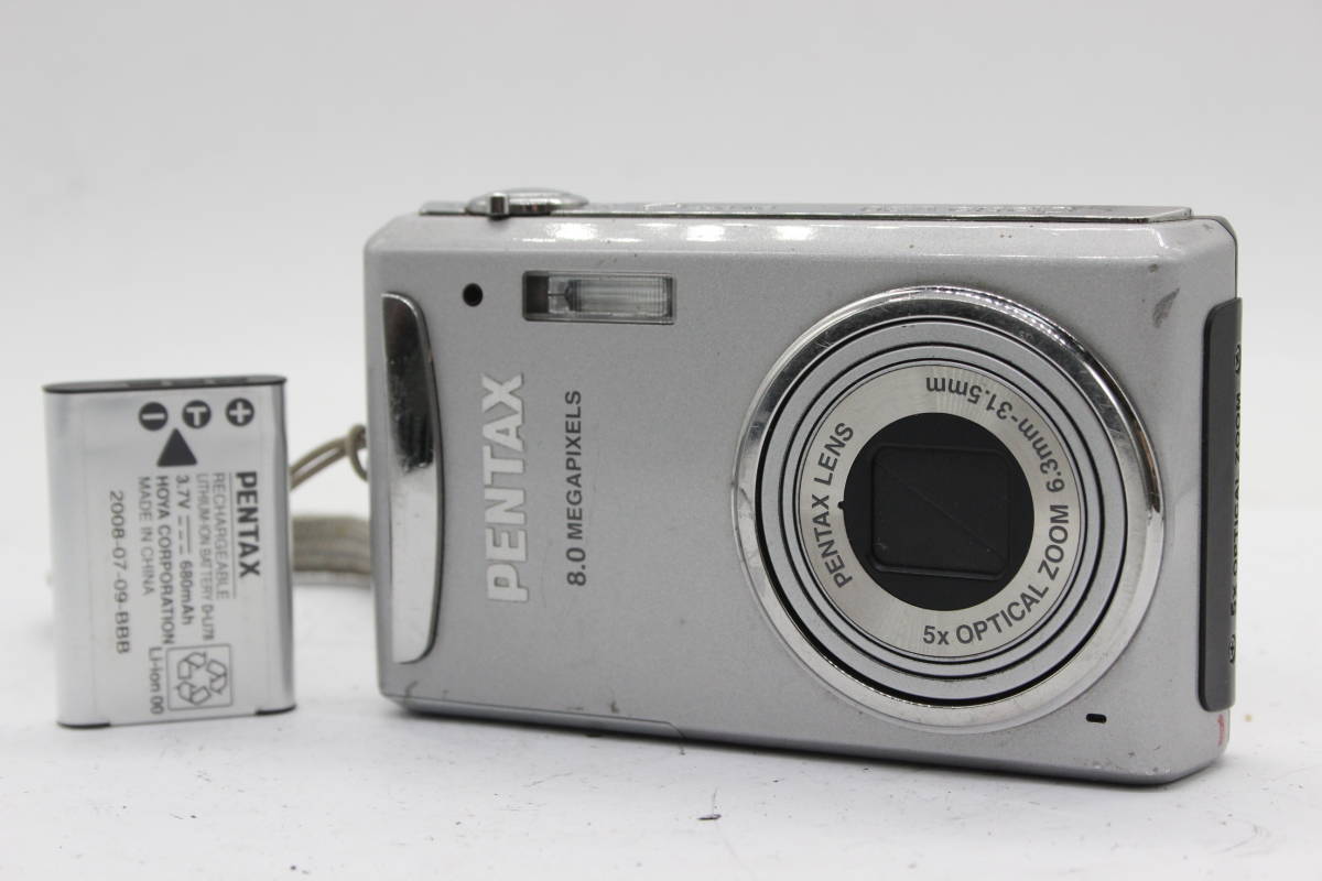 【訳あり品】 ペンタックス Pentax Optio V20 5x バッテリー付き コンパクトデジタルカメラ C9884_画像1