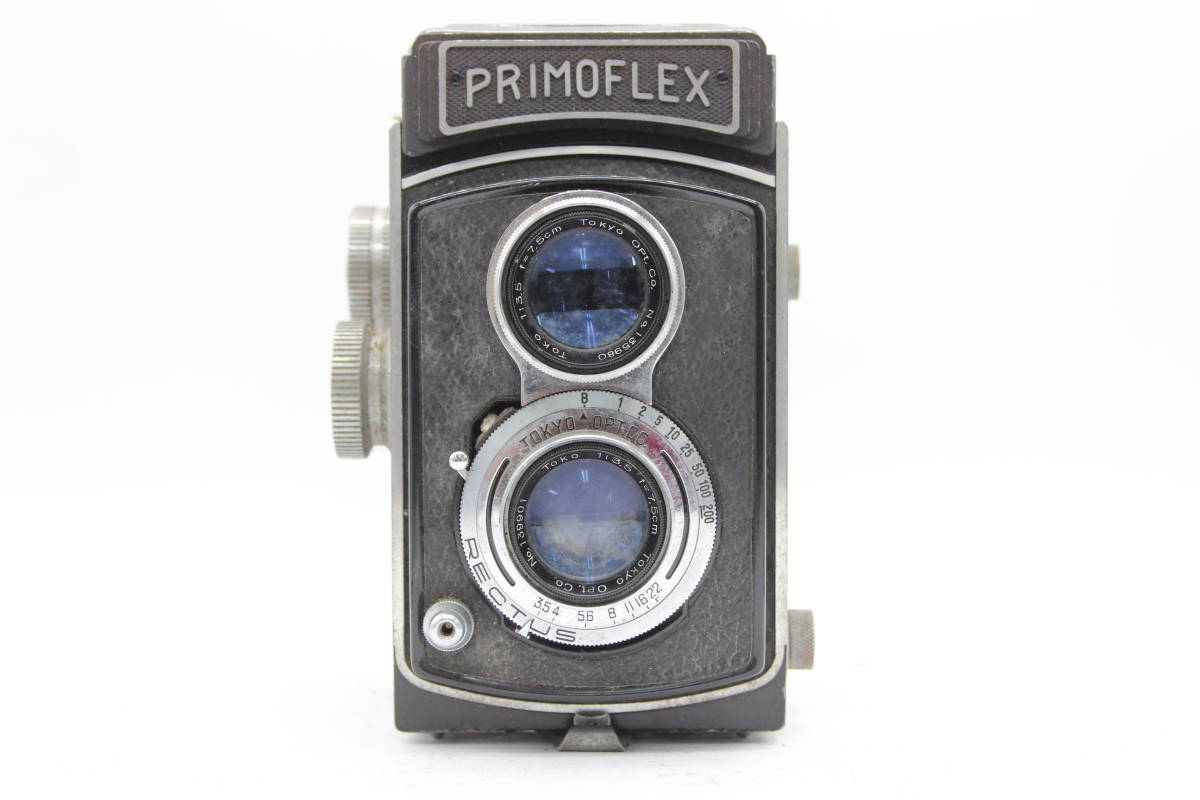 【訳あり品】 PRIMOFLEX Toko 7.5cm F3.5 二眼カメラ C9958の画像2