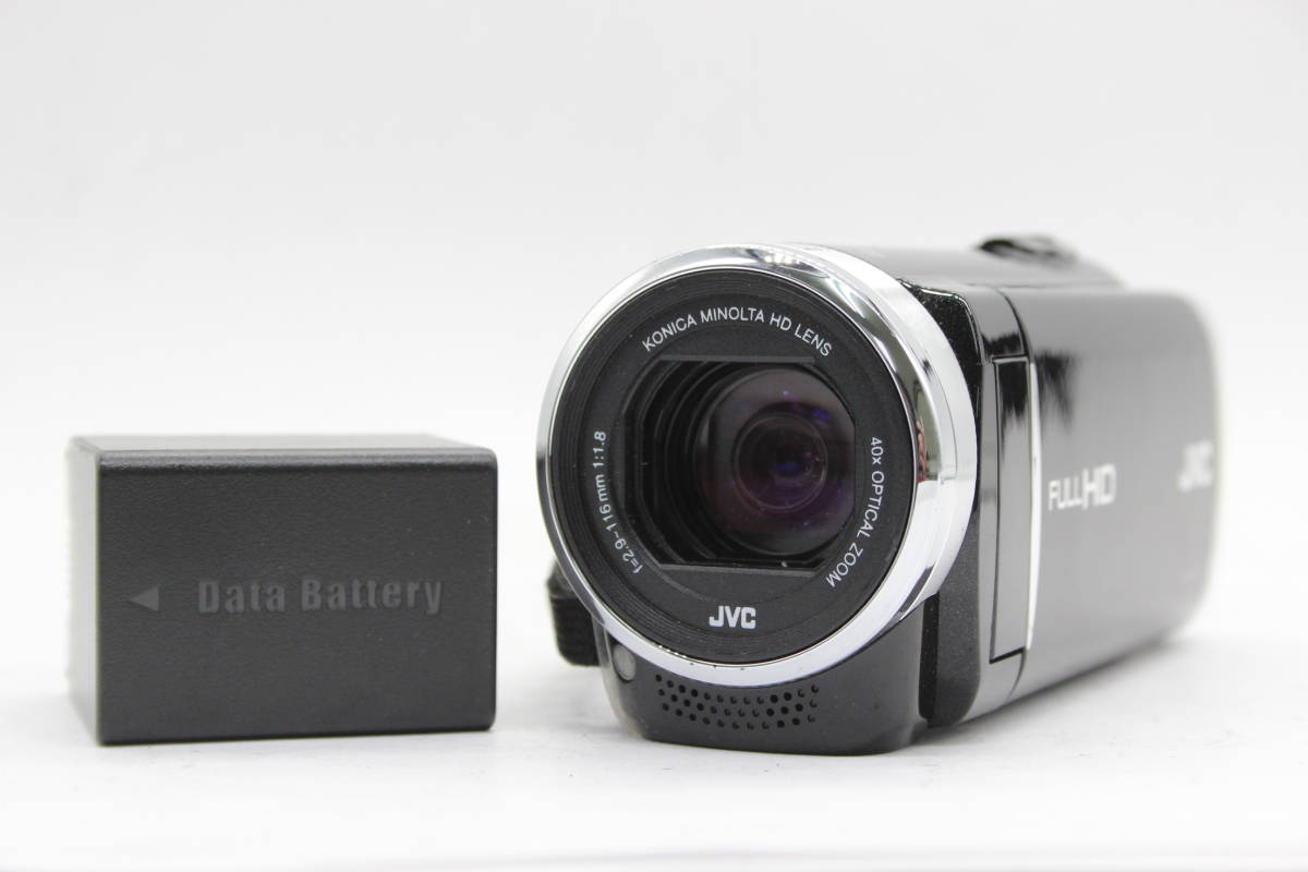 【返品保証】 【録画確認済み】JVC Everio GZ-E265-B ブラック 54x バッテリー付き ビデオカメラ C9989