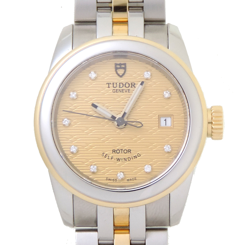 ［銀座店］TUDOR チュードル グラマー デイト 10P ダイヤモンド 2022年購入品 51003 腕時計 レディース DH76522