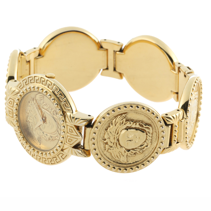 ［飯能本店］Gianni Versace ジャンニ・ヴェルサーチ コイン 7008002 腕時計 レディース・メンズ DH73674_画像2