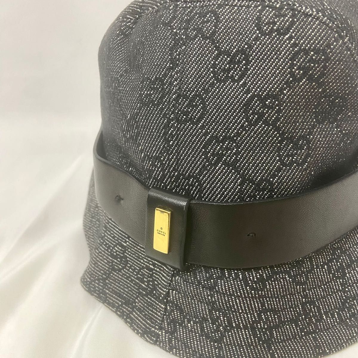 GUCCI グッチ GG柄 帽子 バケハ ブラック