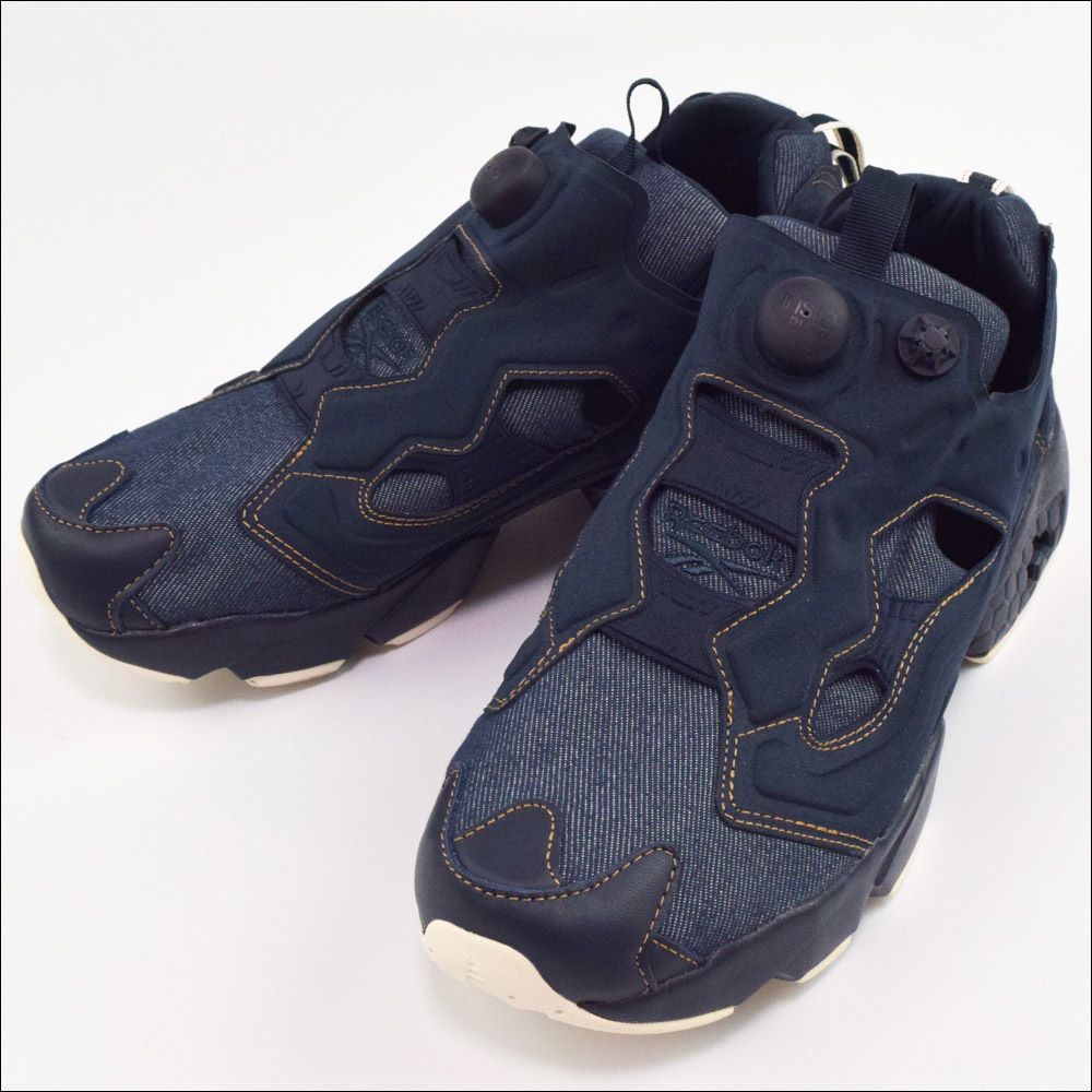 未使用 Reebok リーボック INSTAPUMP FURY OG インスタポンプ フューリー OG デニム スニーカー 27.5cm ネイビー GX8624_画像1