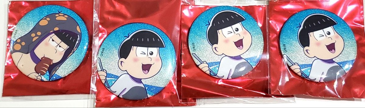 おそ松さん HMV 松野兄弟withサマー仮面 缶バッジ