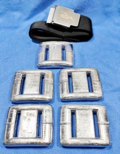 【大学生の特権】学生証で送料無料になる 匿名発送 ダイビング スキューバ ベルトセット ウエイト 約10kg ウエイト、ウエイトベルト