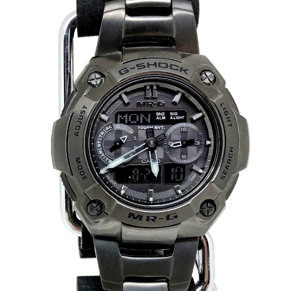 超可爱 ブラック チタン MR-G MRG-7700B-1B 腕時計 カシオ CASIO ジー