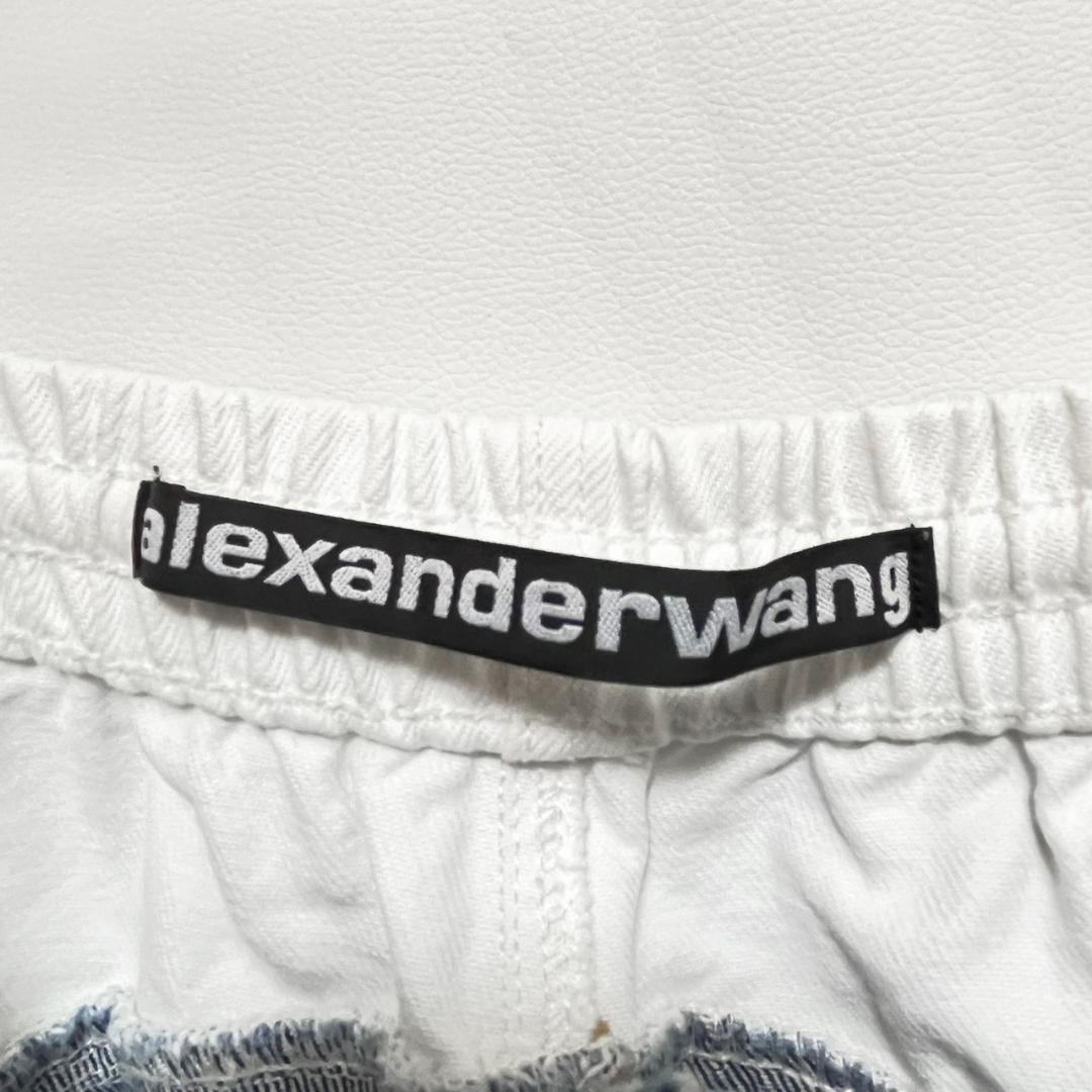 極美品 ALEXANDER WANG アレキサンダーワン デニムジョガーパンツ 80年代風カラーブロック マルチ XS