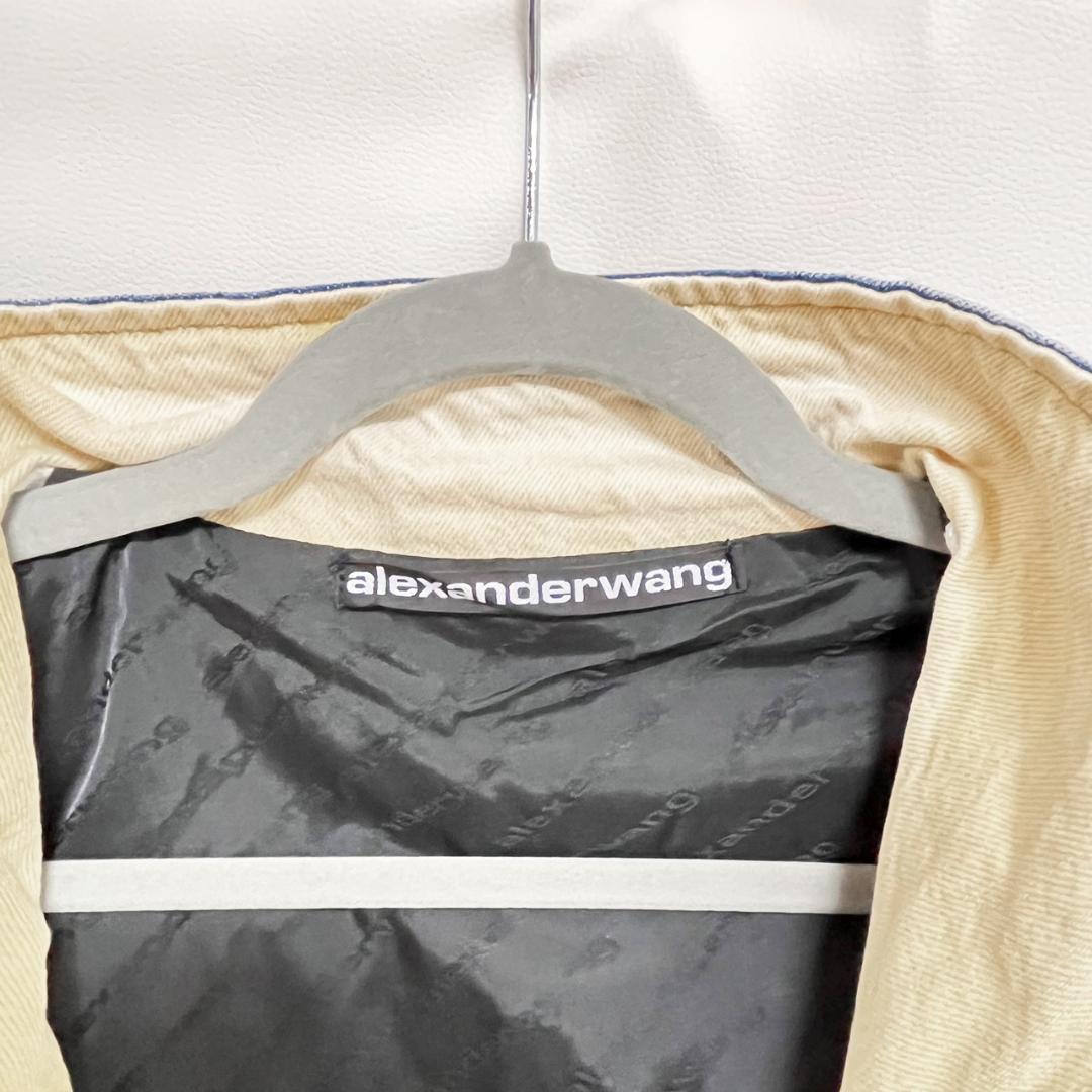 極美品 ALEXANDER WANG アレキサンダーワン デニムトラッカージャケット 80年代風カラーブロック Mサイズ