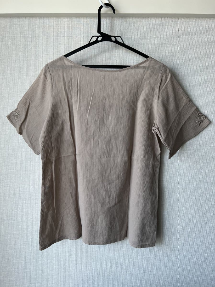  Le souk короткий рукав блуза (M размер ) бежевый 
