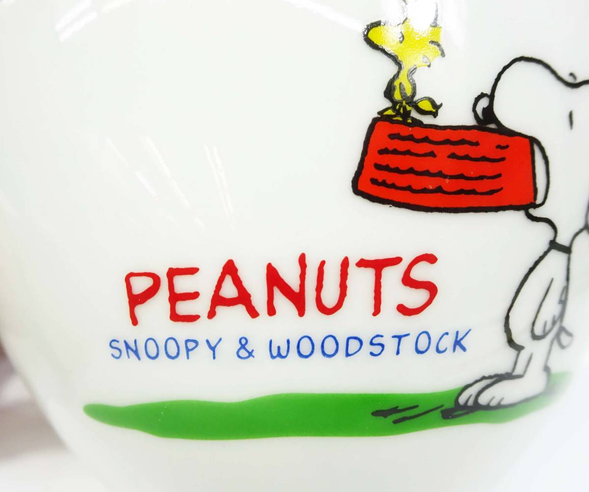 ◆(TY) 非売品 SNOOPY スヌーピーボール 5個セット 箱付き サラダボウル 茶碗 ウッドストック 陶器製 ノベルティ 食器 キッチン雑貨_画像7