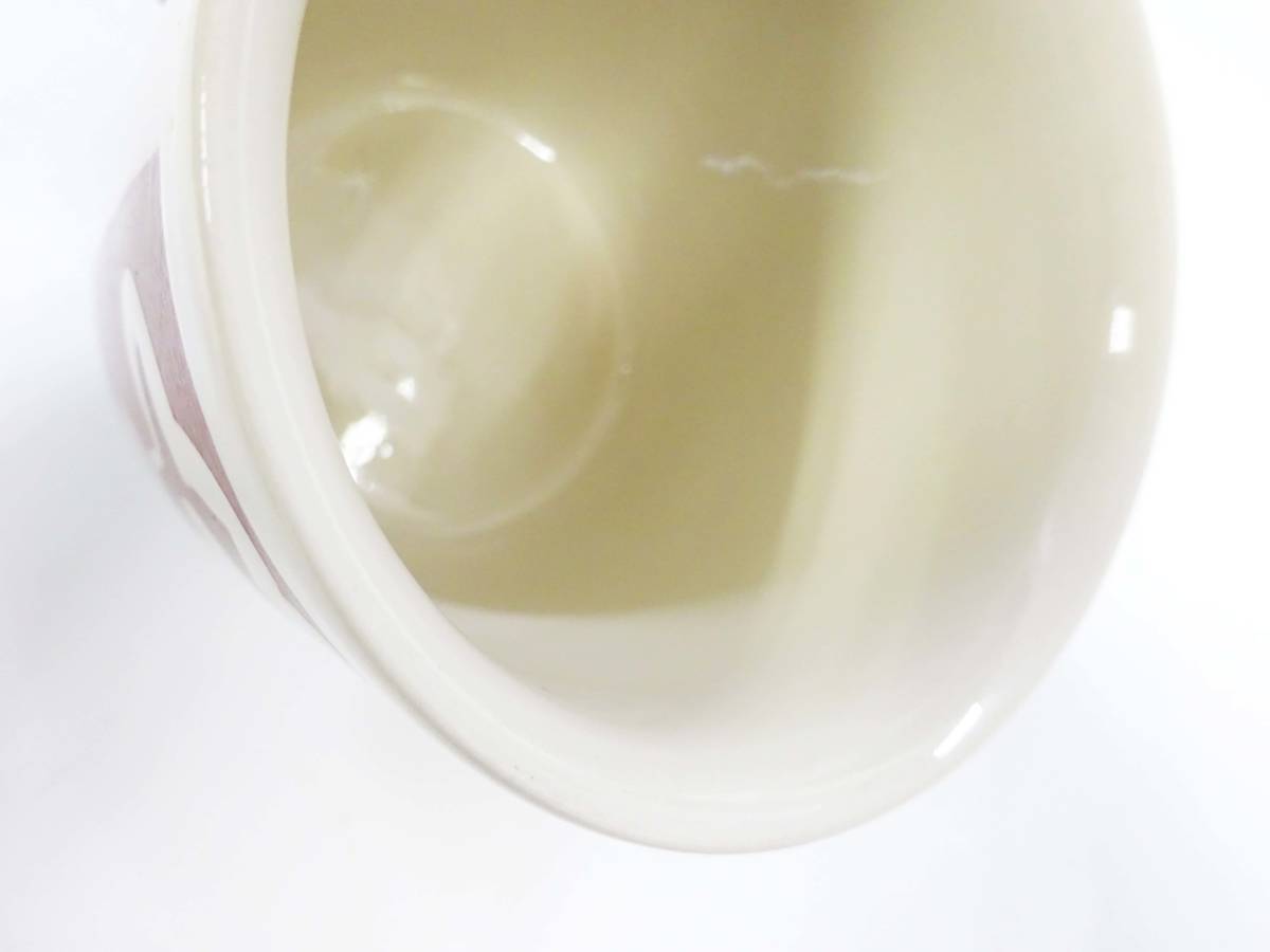 ◆(NA) 昭和レトロポップ 陶器製 マグカップ2客セット 青（花） 茶（鳥・ひよこ）コップ ペア 洋食器 キッチン雑貨 インテリア_画像7