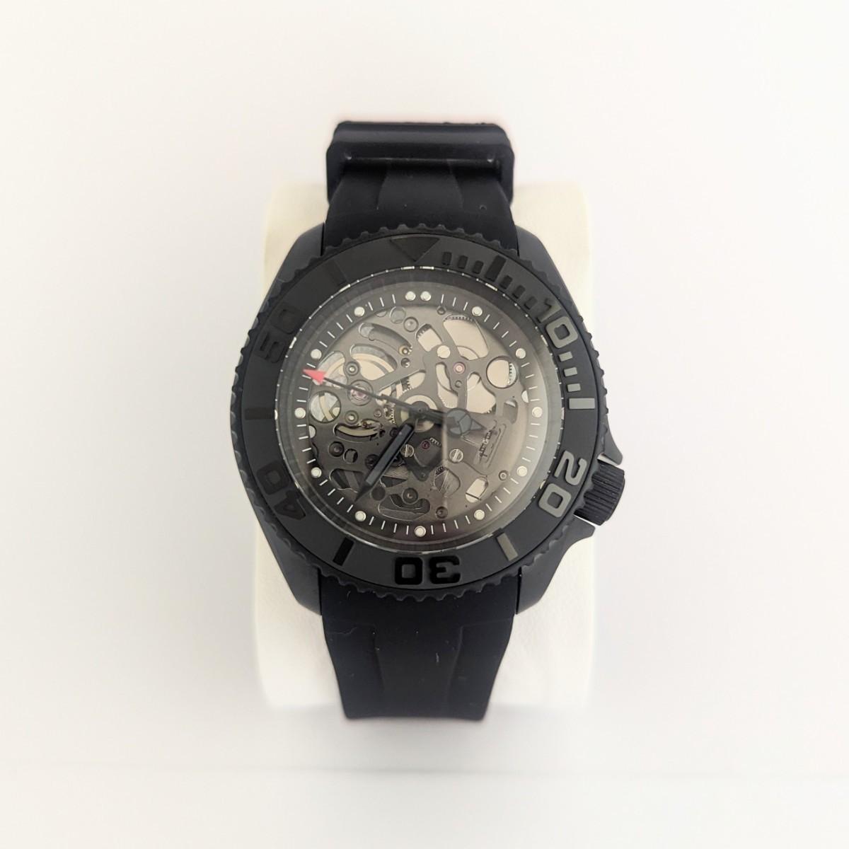 NH72 A MOD 高品質 自動巻 腕時計 スケルトン ブラック ステンレス 高級腕時計 日本未発売 ダイバーズウォッチ_画像6