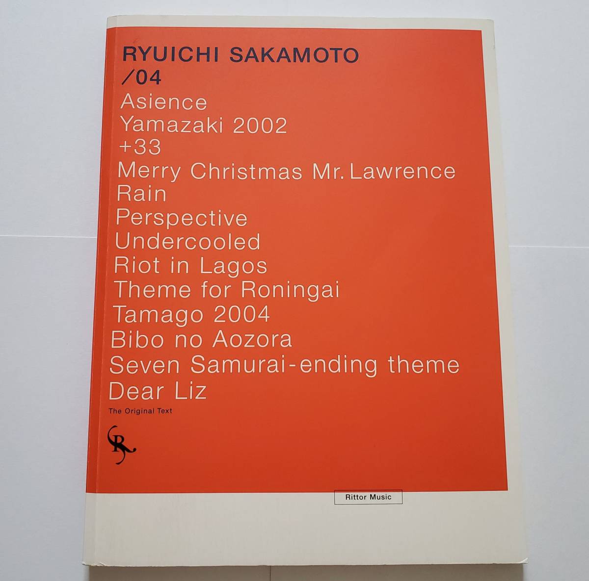高品質の人気 ピアノ 楽譜 Book Score Official SAKAMOTO RYUICHI 完全