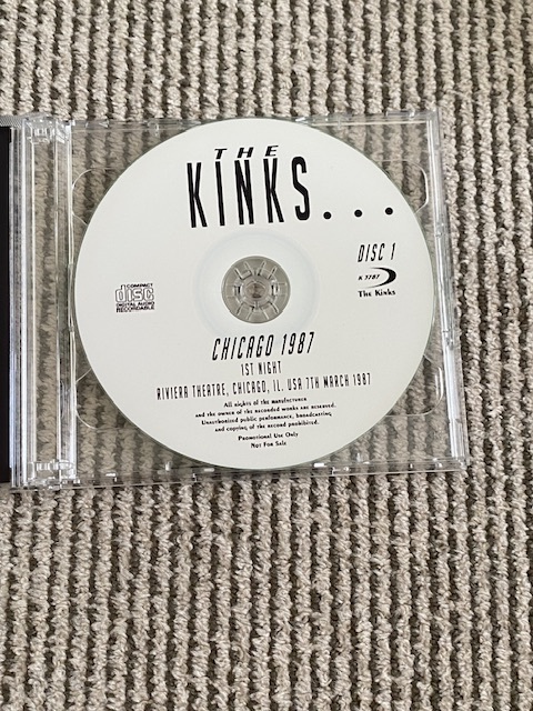KINKS 「CHICAGO 1987 1ST NIGHT」 2CDRの画像4
