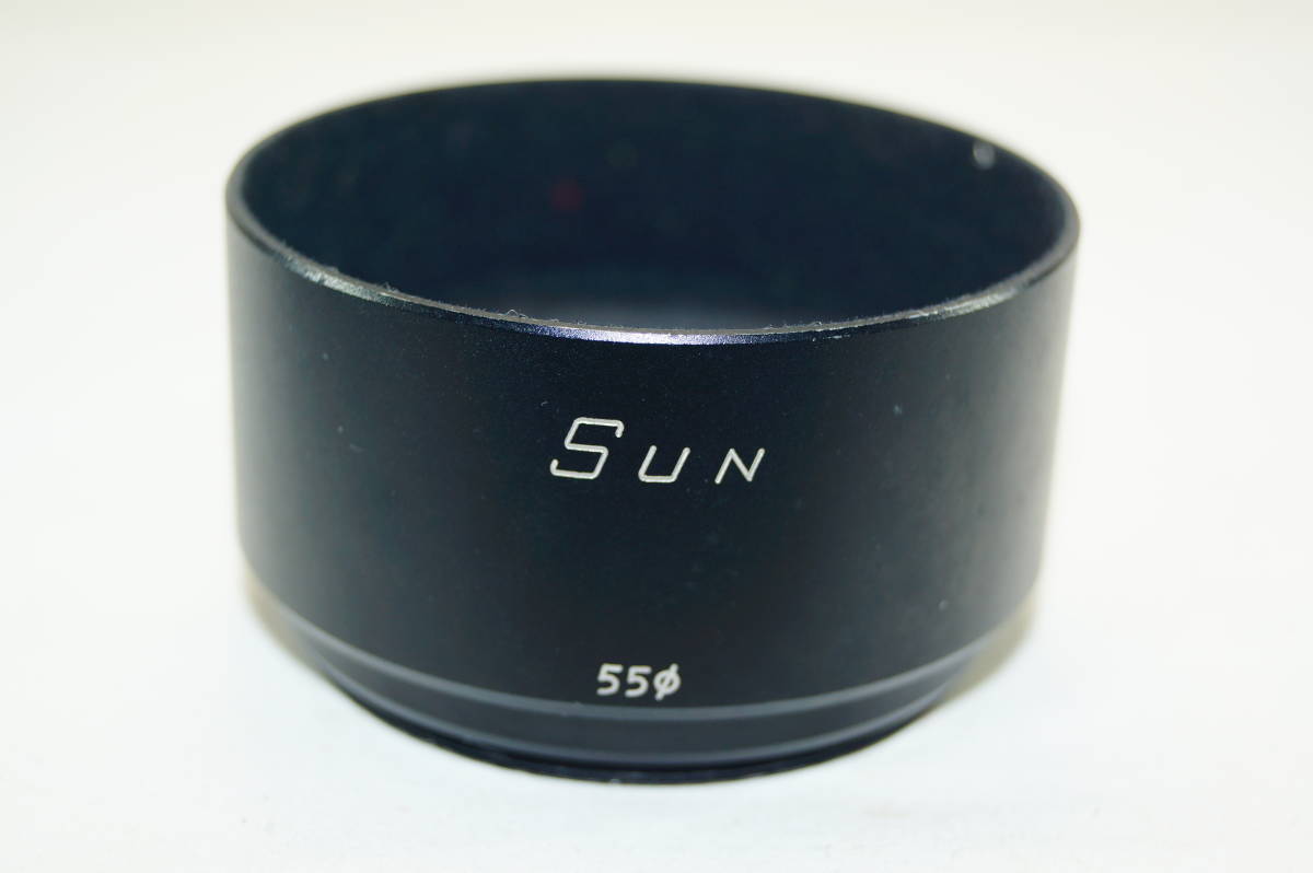 SUN 55mm metal hood screwed type (55mm. filter . Fit )