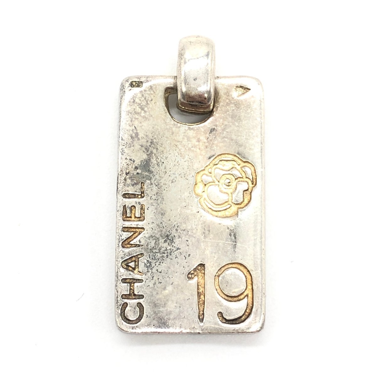 CHANEL シャネル プレート ペンダント トップ カメリア No.5 No.19