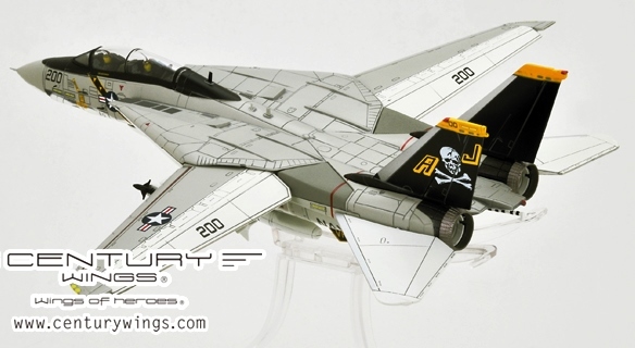 ■即決 Century Wings 1/72【F-14A トムキャット 第84戦闘飛行隊 「ジョリーロジャース」 空母ニミッツ搭載 着艦姿勢バージョン 限定品_参考見本です