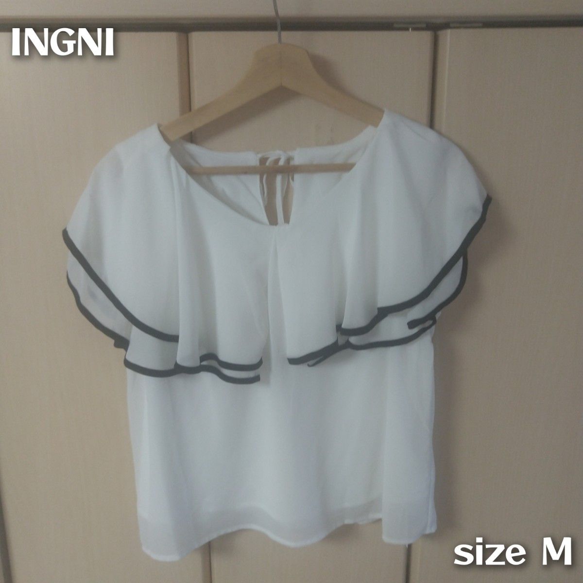 INGNI ラッフルフリルシフォンJZ／ブラウス(M)2970円