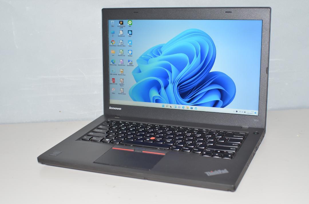 良品ノートパソコン LENOVO ThinkPad T450 20BVCTO1WW 高性能 core i5-5200U/爆速SSD256GB/メモリー8GB