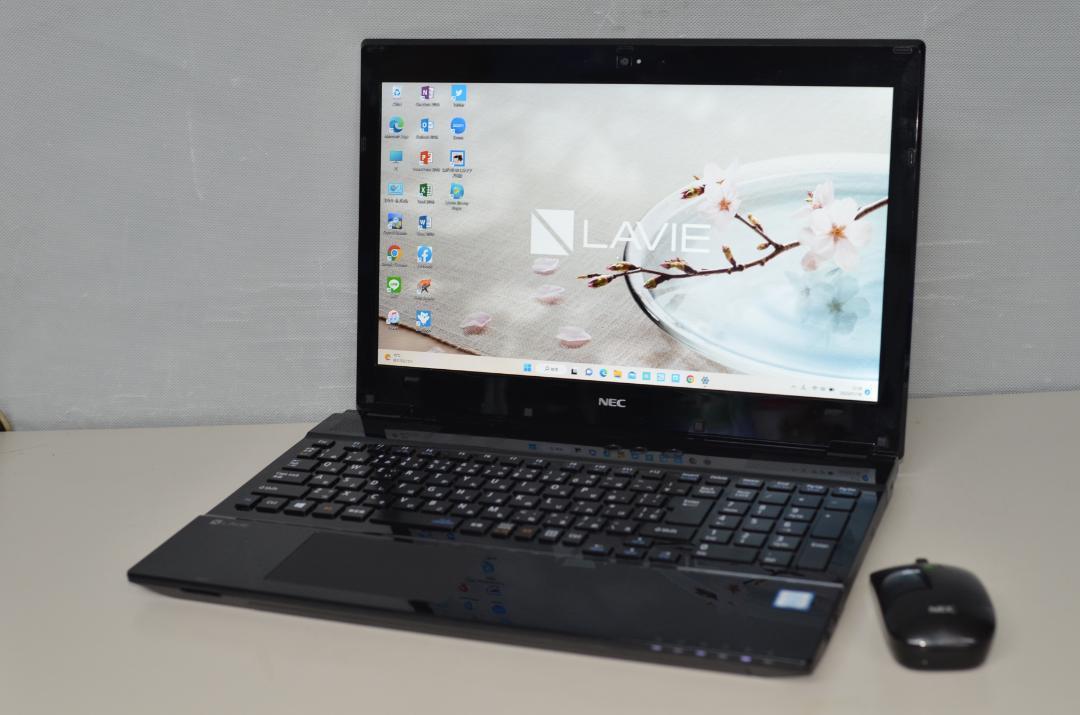 中古美品ノートパソコン NEC NS700/G Core i7-7500U/爆速新品SSD512GB/メモリー8GB/無線内蔵/WEBカメラ/ブルーレイ搭載