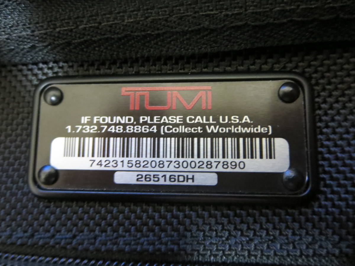 TUMI Tumi商務包26516DH黑色尼龍×真皮二手貨 原文:TUMI トゥミ ビジネスバッグ　26516DH 黒 ナイロン×レザー　中古美品