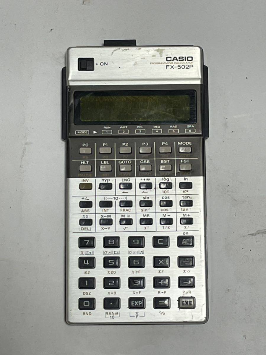 CASIO カシオ プログラミング関数電卓 FX-502P ジャンク品 現状販売