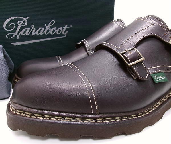 新品★Paraboot WILLIAM★パラブーツ ウィリアム★UK9★ダブルモンクストラップシューズ★MARRON-LIS CAFE★★フランス_画像5