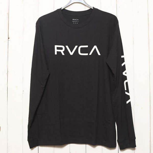 [クリックポスト対応] ロングスリーブTEE ロンT RVCA ルーカ BIG RVCA L/S TEE M451URBI　BKW　 Mサイズ_画像2