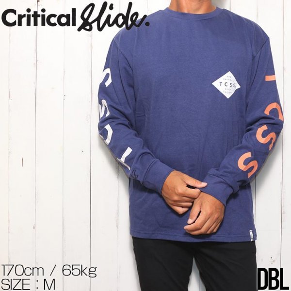 [クリックポスト対応] ロングスリーブTEE ロンT Critical Slide クリティカルスライド TCSS DIAMOND L/S TEE J23TEE003　DBL　 Lサイズ_画像1