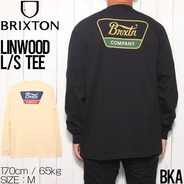 【送料無料】ロングスリーブTシャツ ロンT BRIXTON ブリクストン LINWOOD L/S TEE 16733　BKA　 Lサイズ