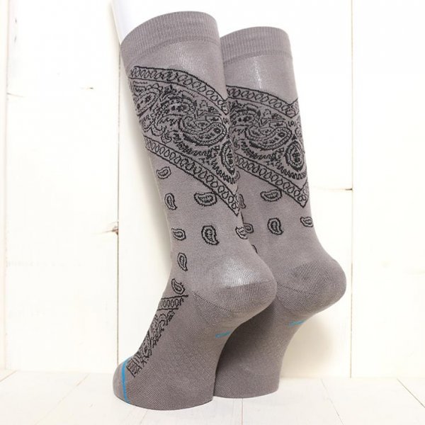 STANCE スタンス EL BARRIO SOCKS ソックス 靴下 ユニセックス A545D21EL　GRY　 M（24cm-26cm）サイズ_画像2