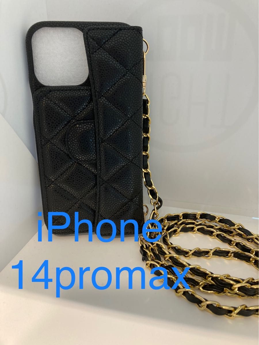 キラキラ斜め掛けケースiPhone11.12.13.14.15シリーズ迄各種対応新品未使用即発送ショルダー型ブラックカード入れ付き