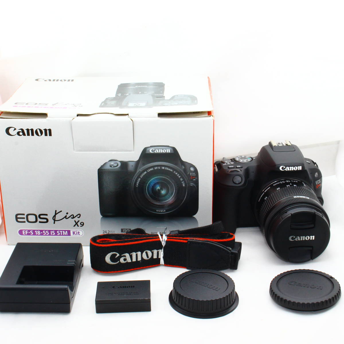 超人気の Canon デジタル一眼レフカメラ EOS Kiss X9 ブラック レンズキット #2308055 キヤノン