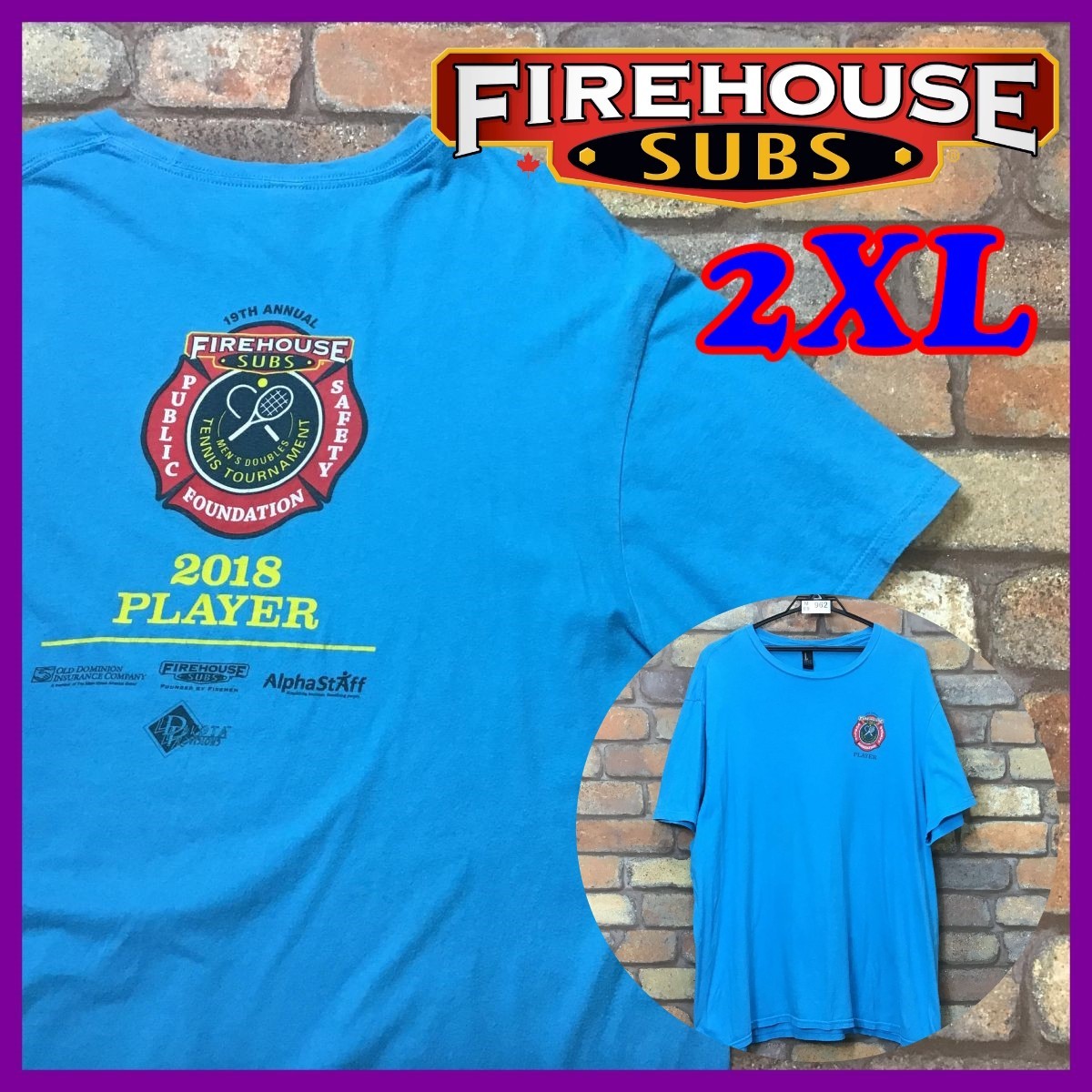ME9-962◇入手困難◇格安◇超BIG!!【FIRE HOUSE SUBS】両面プリント