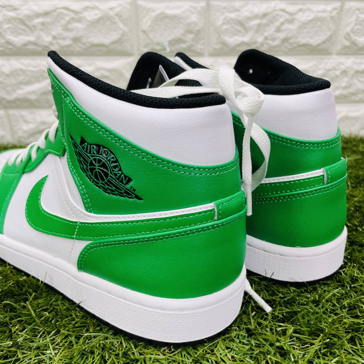 即決 ナイキ エアジョーダン1 ミッド Nike Air Jordan 1 MID AJ1 緑 白 黒 メンズ 28.0cm 送料込み DQ8426-301_画像9