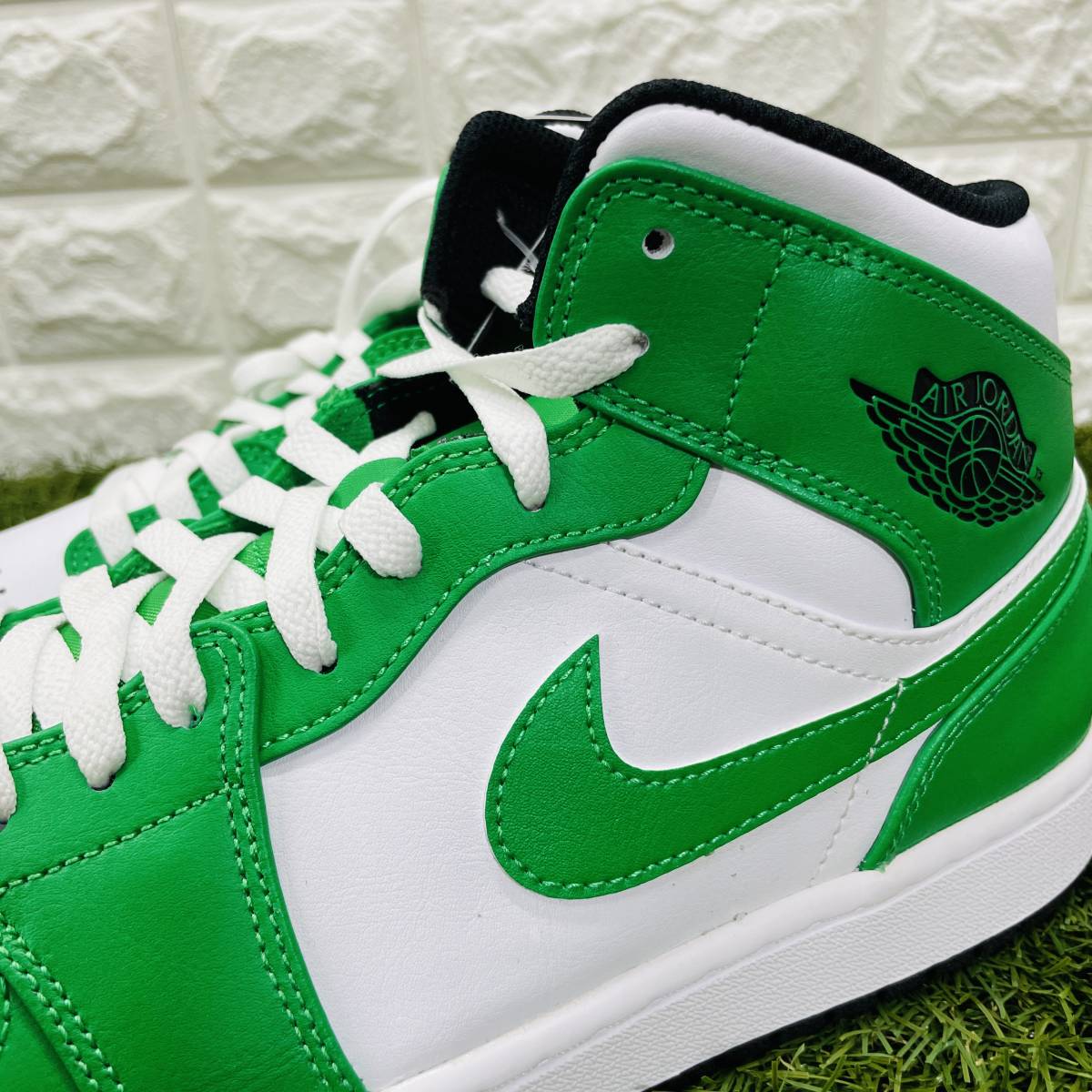 即決 ナイキ エアジョーダン1 ミッド Nike Air Jordan 1 MID AJ1 緑 白 黒 メンズ 28.0cm 送料込み DQ8426-301_画像10