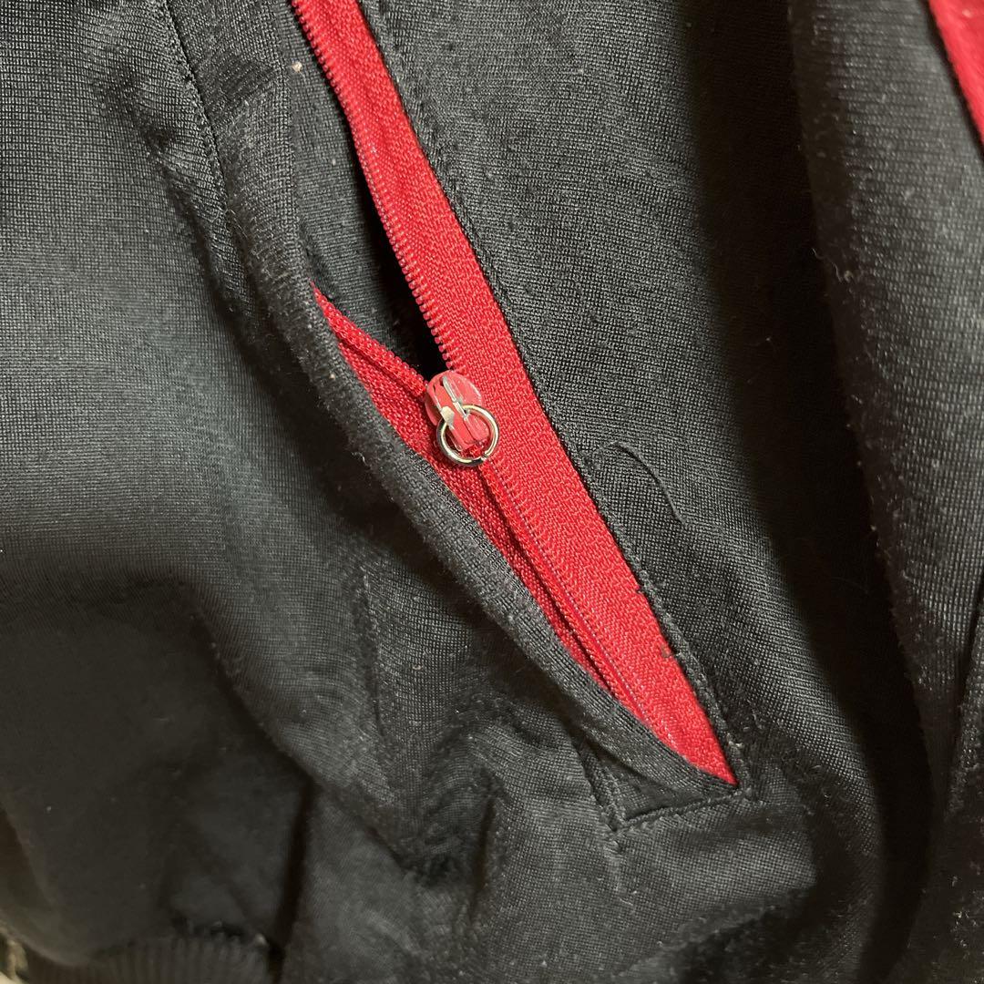 90's adidas アディダス ビンテージ トラックジャケット ジャージ L マルチカラー クレイジーパターン ワンポイント 両面プリント HTK1979