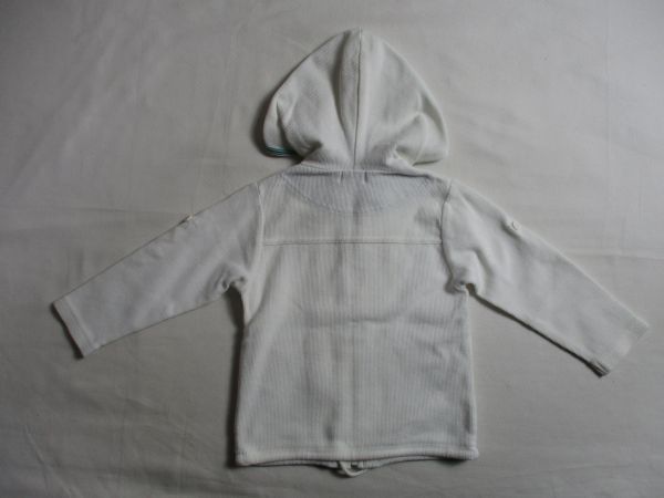 BB715[KUMIKYOKU] Kumikyoku with a hood . jacket Parker man woman . white 90