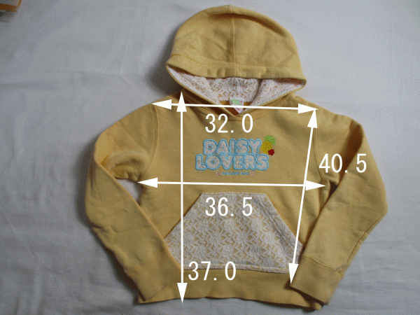 BC776[DAISY LOVERS] Daisy Lovers Logo вышивка длинный рукав Parker женщина . желтый оранжевый 110?