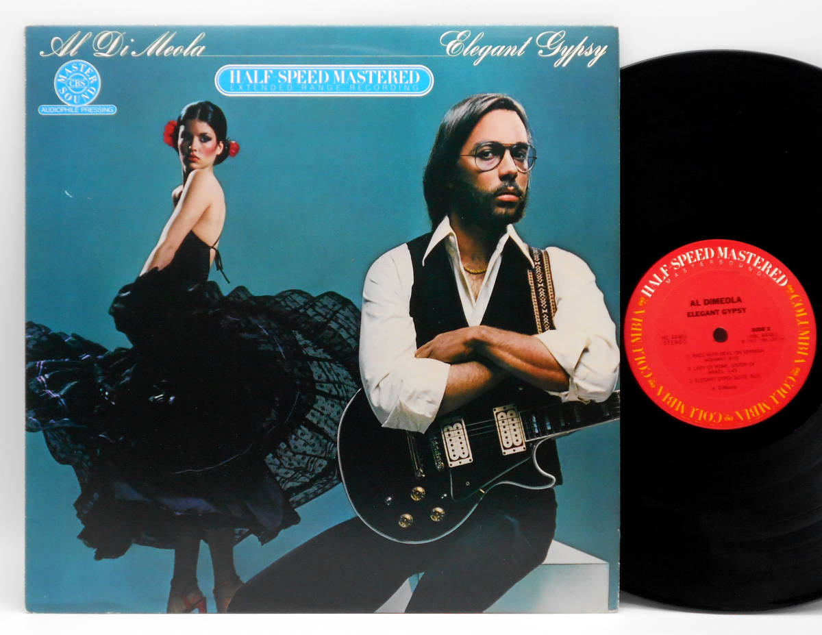 * good record US ORIG PROMO HALF-SPEED MASTERED LP*AL DI MEOLA/Elegant Gypsy 1977 year super . guitar highest . work MOBILE FIDELITY. average . height sound quality record 