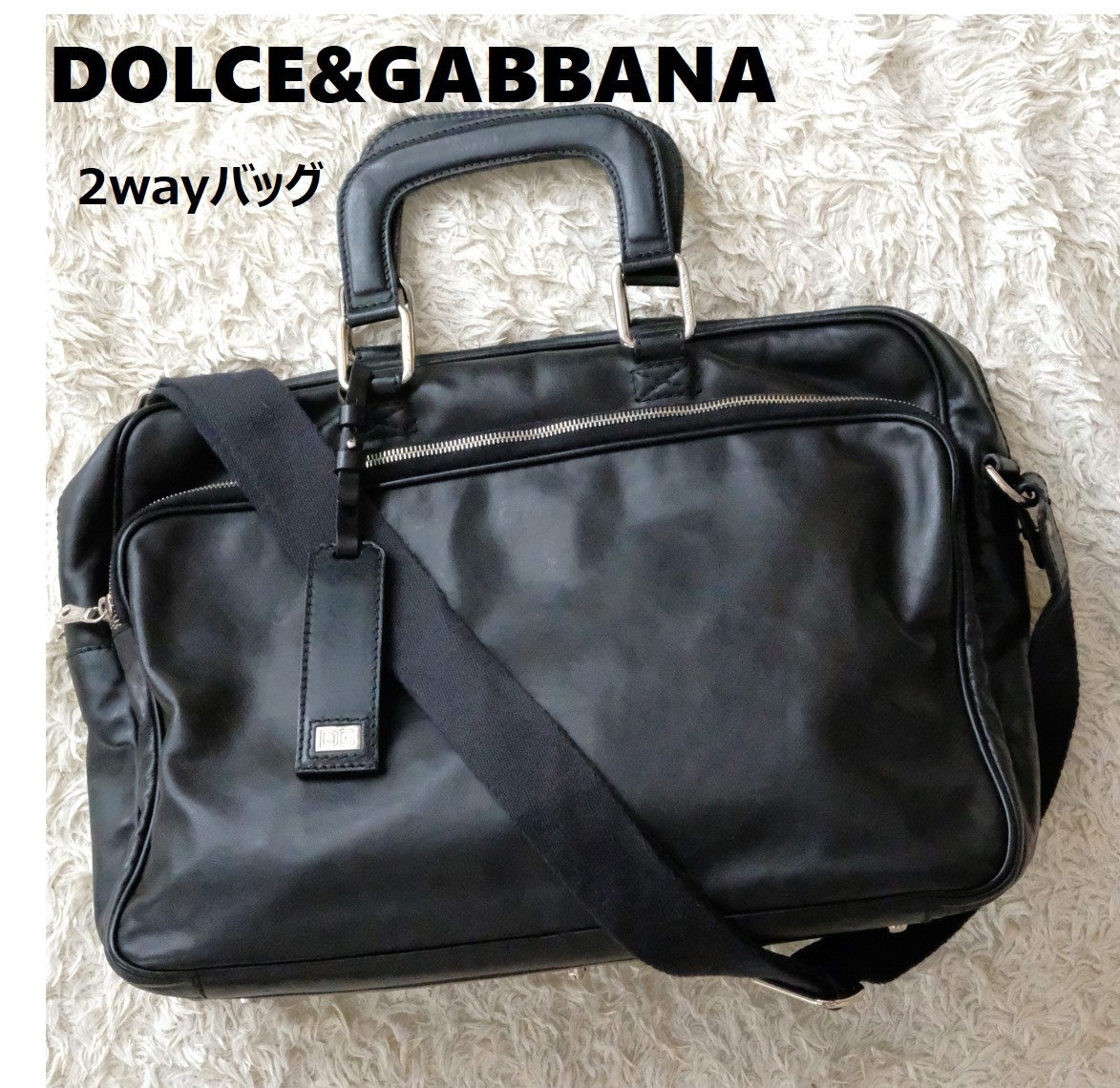 DOLCE&GABBANA ショルダーバッグ 黒 - ショルダーバッグ