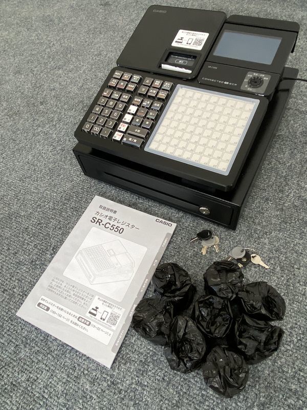 【一部予約販売中】 ◎G23951H2612)CASIO カシオ 電子レジスター SR-C550 レジスタ 【一部予約販売中】 ◎G23951H2612)CASIO カシオ 電子レジスター SR-C550 レジスタ