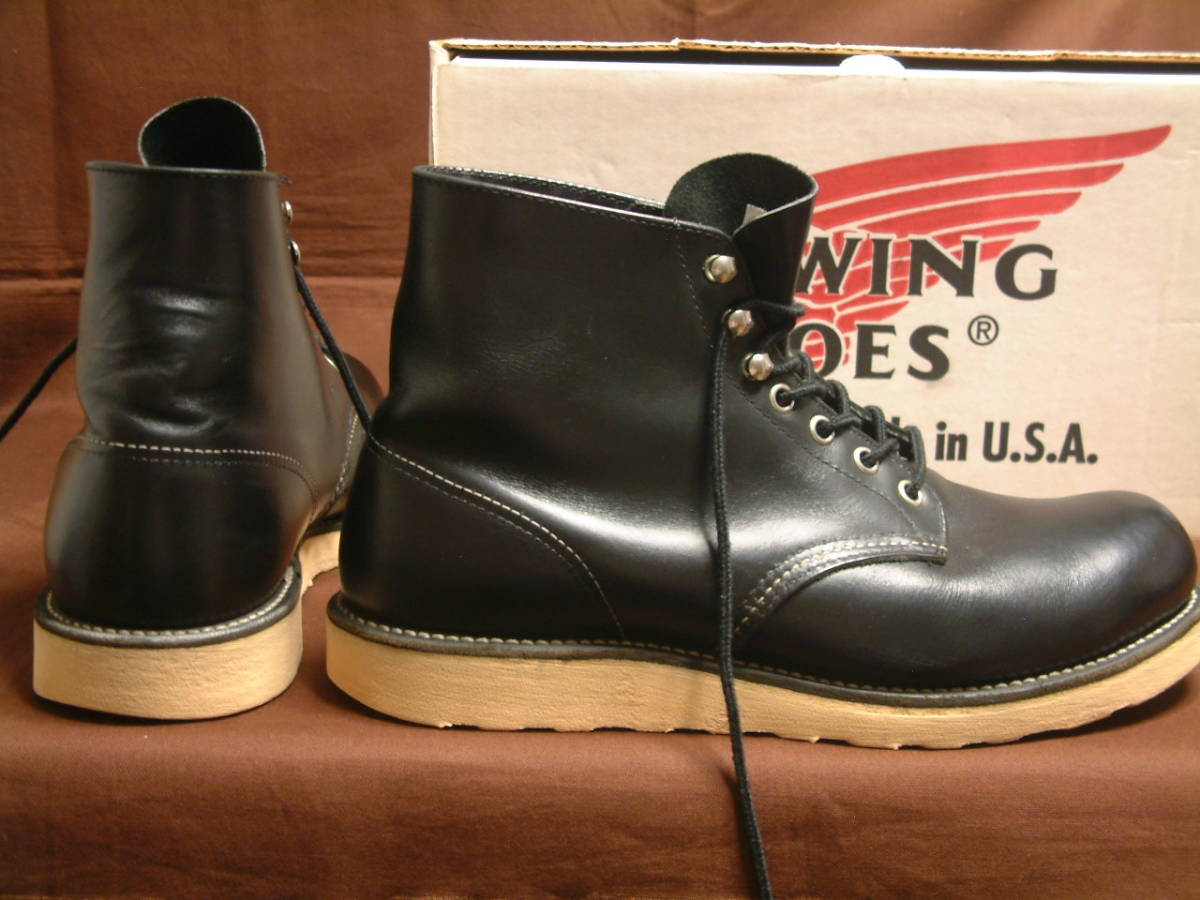 FACTORY SECONDS品 箱付 9D 2000年生産 旧刺繍製羽タグ 8165 レッドウイング プレーントゥ Red Wing Shoes Made in U.S.A 2000_画像3