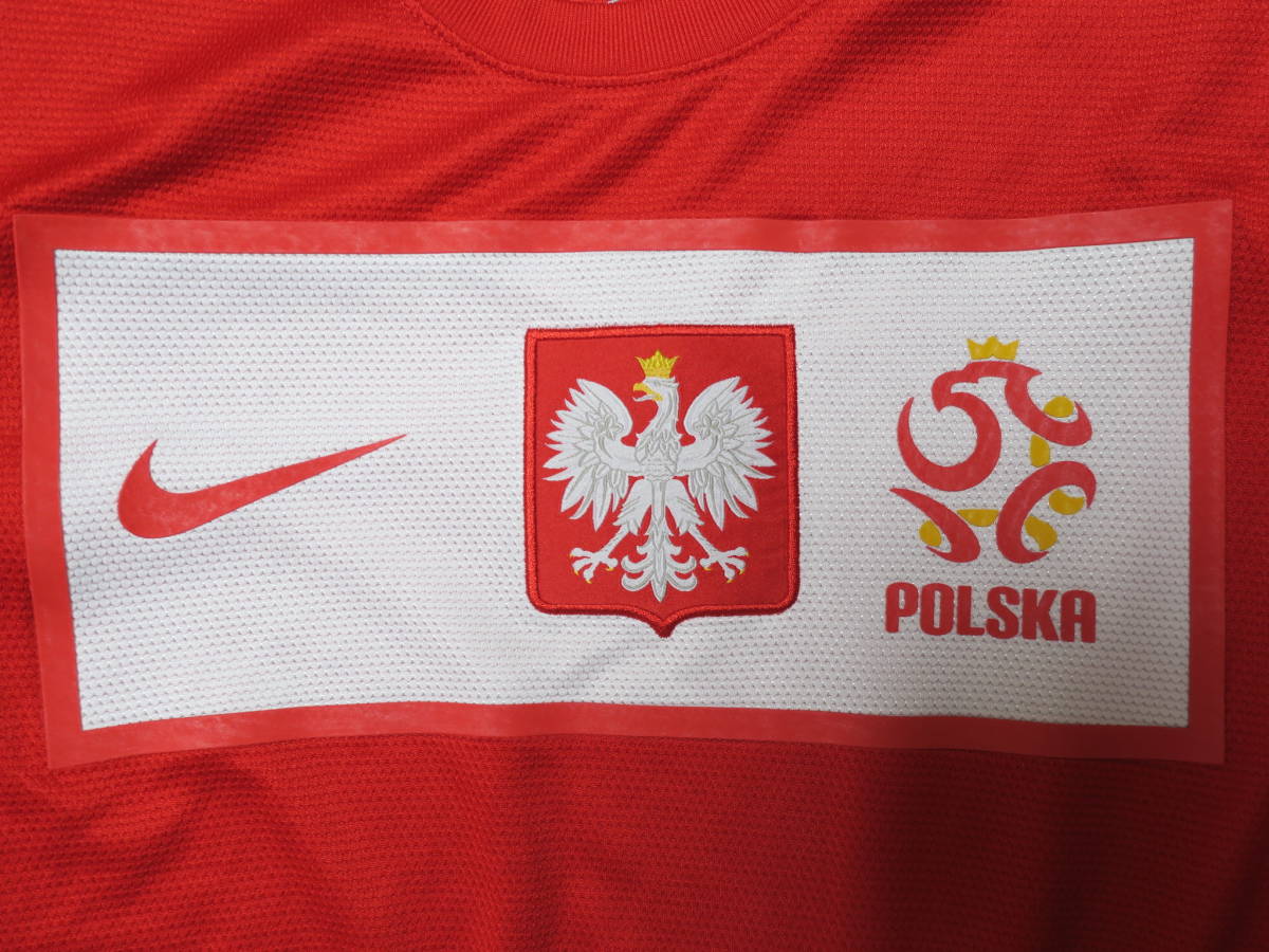 ポーランド 代表 2012 アウェイ ユニフォーム S ナイキ NIKE Poland サッカー シャツ_画像6