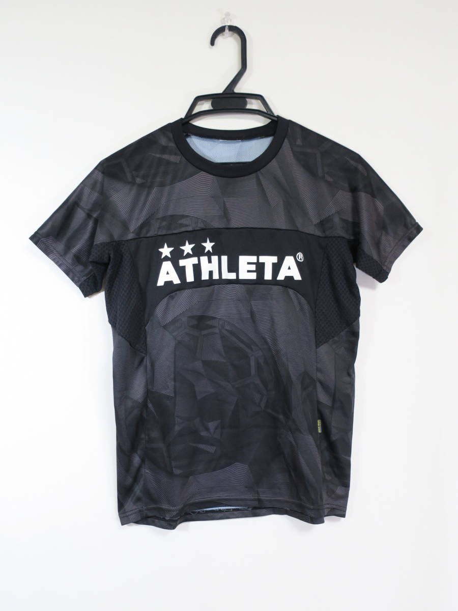 アスレタ ATHLETA プラクティスシャツ ジュニア 150cm サッカー フットサル 黒 ブラック ユニフォームの画像1