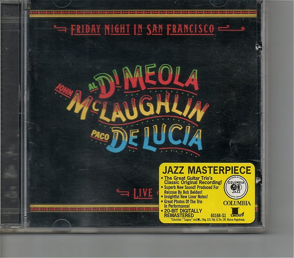 【送料無料】Al Di Meola / John McLaughlin / Paco De Luca - Friday Night In San Francisco【超音波洗浄/UV光照射/消磁/etc.】Live1980_Printed in USA