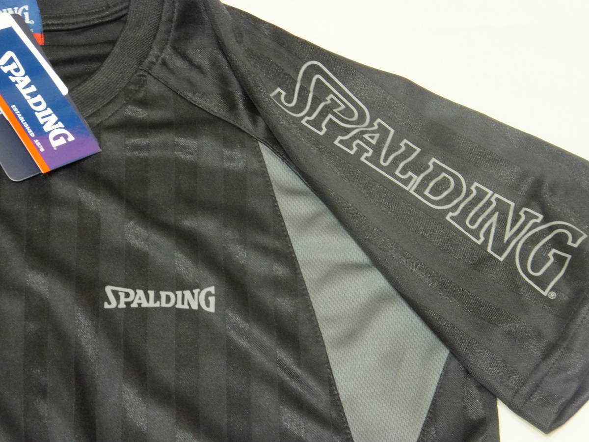 新品 SPALDING スポルディング 上下セット size[L] Tシャツ&ショートパンツ ドライ 吸汗速乾性ポリエステル◇ジムトレーニング ランニング_画像4