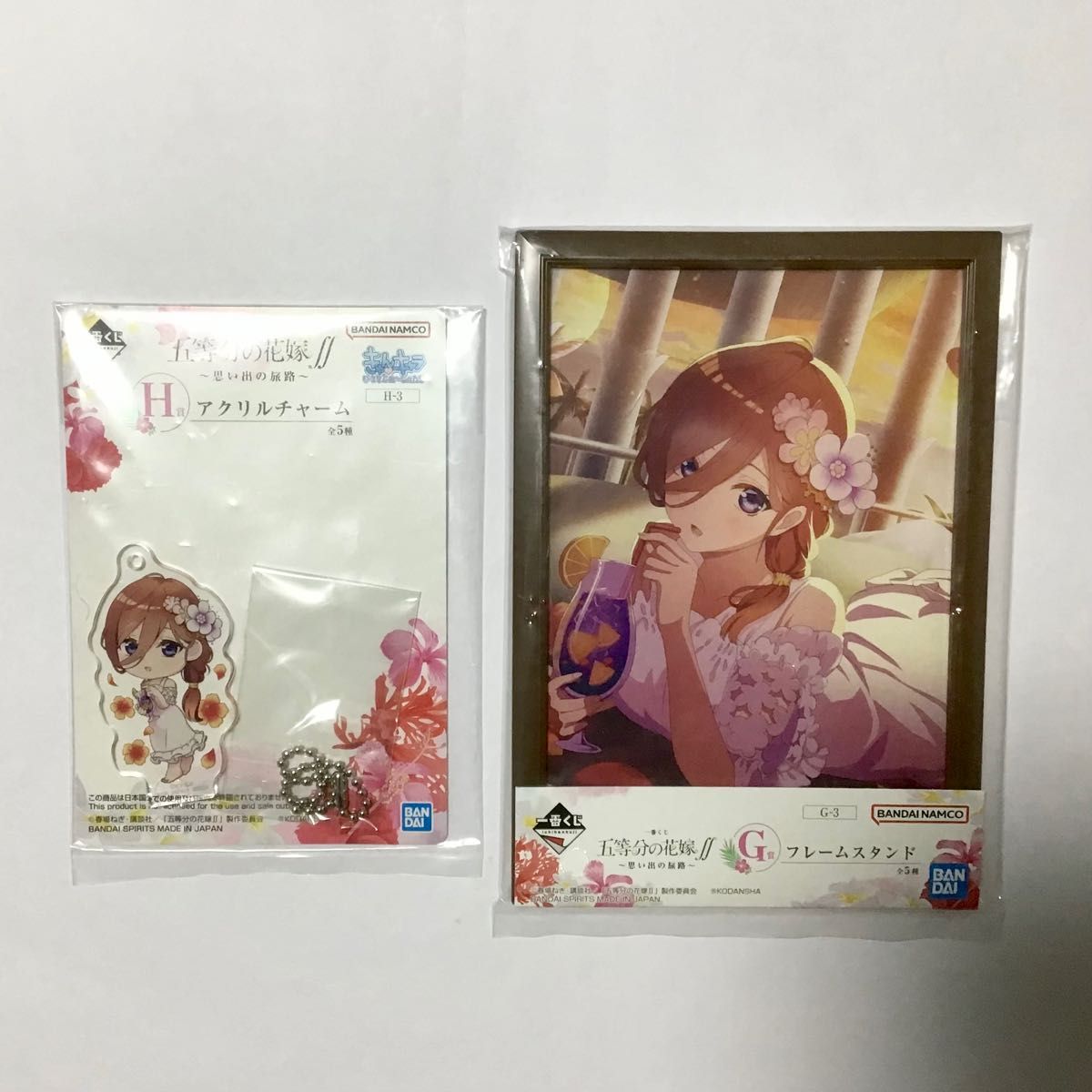 三玖8点セット 一番くじ アクリルチャーム フレームスタンド